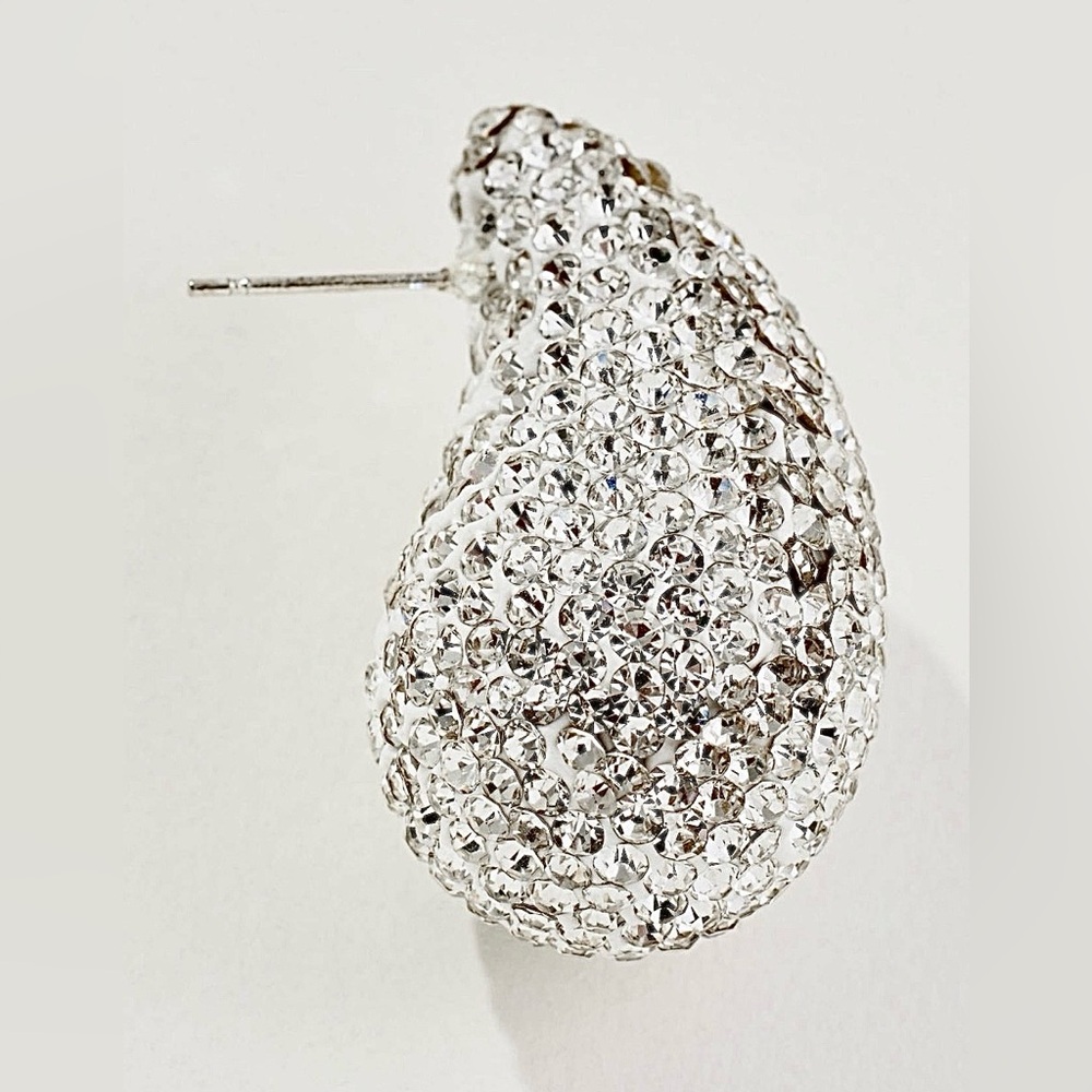 Anthropologie Earrings Pave Crystal NEVER WORN PERFECT CONDITION NWOT